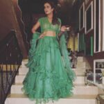 Amrita Arora Instagram – In my stunning @surilyg creation 💃🏼 #homehouseposer #renuswedding #myaxlmyfan #spotaxl