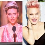 Amrita Arora Instagram - Did scarlet Johnson and Pink just start twinning 🤔🤔 #oscars2017