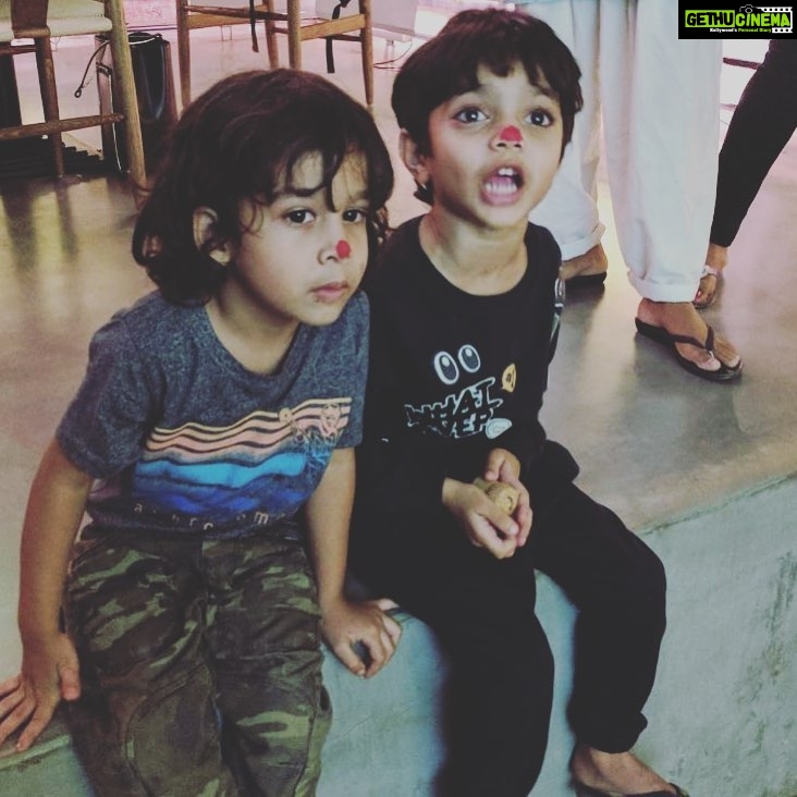 Amrita Arora Instagram - Our rudolphs ❤️❤️ #yohan #Rayaan
