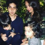 Amrita Arora Instagram - Birthday boy n his red nosed bruhs❤️ @seemakhan76 #yohan #rayaan @nirvankhan15