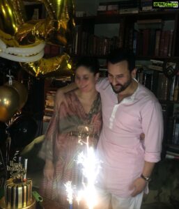 Amrita Arora Instagram - Happppy 18th with 32 years of  experience! To our coolest most stylish saifuuuuu ! Happy birthday ❤️❤️ @kareenakapoorkhan