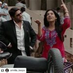 Amrita Rao Instagram - #Repost @amrita_loops • • • • • • You know,what i like about her is the way she lipsync a song, and it's no exaggeration when she does it. She gives an expression with proper lipsync, i say once again that Shreya Ghoshal's voice suits her very well, sweet-soft-calm. On the "Ajnabi Ban Jaye" part i couldn't control myself when she lip-synced that part of the lyric. Her cute smile tho 🥺💙 🎥 Jolly LLB 🎶 Ajnabi