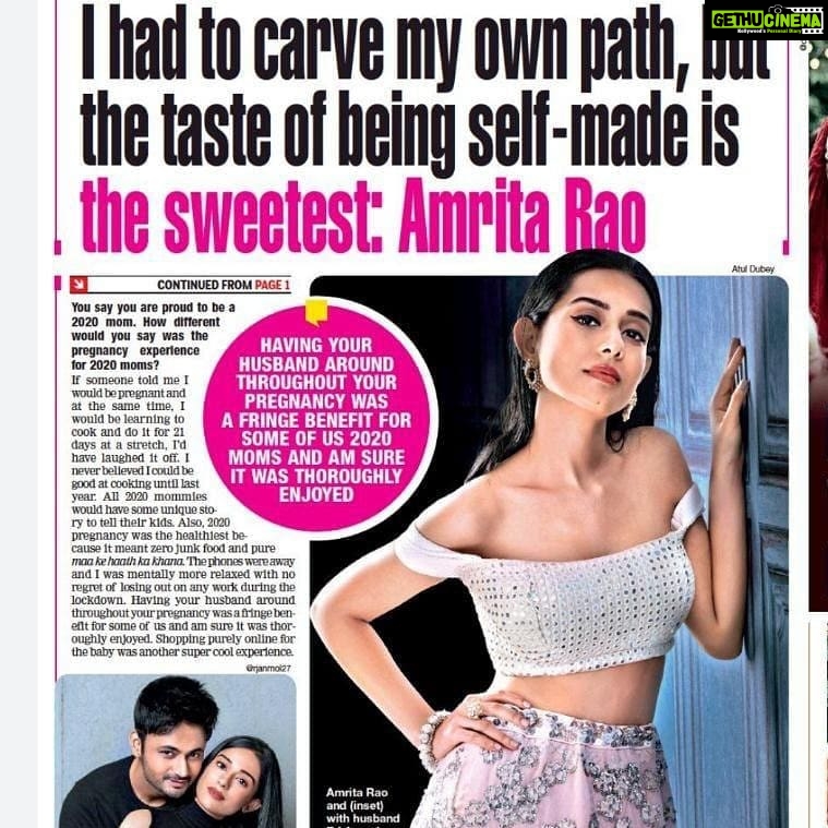 Amrita Rao Instagram - Yes The Taste of Self Made Success is indeed the Sweetest🥂 💫