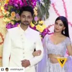 Amrita Rao Instagram - #vivah in the air... Congratulations To my Most Loved Director Sooraj Barjatya and Family @rajshrifilms on the wedding of their son Devaansh Shadi Ka Mausam ♥️.. @rjanmol27 #couplegoals 👫 JW Marriott Mumbai Juhu