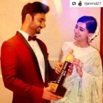 Amrita Rao Instagram - #Repost @rjanmol27 (@get_repost) ・・・ When Your Wife Wins “DadaSaheb Phalke Excellence Award” & it Coincides with a Family Wedding- Its Party All Night 🕺 . . #proudfamily #dadasahebphalke #dadasahebphalkeexcellenceawards2019