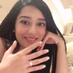 Amrita Rao Instagram - Diamond This Valentine's 💃💞 .... But For Me @rjanmol27 You Make Every Day Special By JUST BEING YOUUUHOOO!!! 🙌 😀🤓 😆 🤗 🤓 🙃 #happyvalentinesday #solitairering #lastnight Love Is 'On Air 📻🎧 😜🎙 Trident, Bandra Kurla, Mumbai