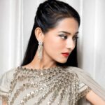 Amrita Rao Instagram - EVENT : GWALIOR.. ..... The Real Ornament Of Woman Is Her Purity Her Character", #mahatmagandhi #quotes # ..... My Style File: Designer : @ridhimabhasinofficial Jewelry : @gehnajewellers1 @red_door_luxury Styled by @ekta_shah .....