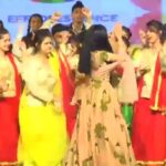 Amrita Rao Instagram - EVENT : JODHPUR : ... They Surprised Me by Playing My Song.. I Surprised Them with my Dance 😝 Lucky Bal Niketan Senior Secondary School Jodhpur Lucky Bal Niketan Senior Secondary School, Jodhpur