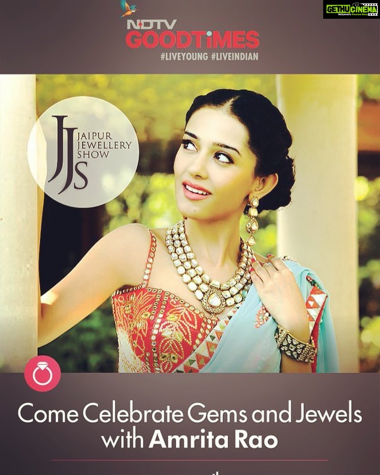 Amrita Rao Instagram - THE JAIPUR JEWELLERY SHOW : In Association with NDTV Good times ....... #brandambassador #host #ndtvgoodtimes BRAND AMBASSADOR OF THE PRESTIGIOUS JAIPUR JEWELLERY SHOW 2016 Jaipura, Rajasthan, India