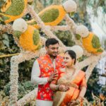 Amulya Instagram - Watch our precious moments on my official YouTube channel ... 🤗 Link in Bio https://youtu.be/J8rqh_Zs5lY Pc : @deepak_vijay_photography Jewel : @gajraj_jewellers decor : @sravans_weddingworld