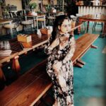 Amulya Instagram - “ I own too much black but sometimes all you need is a little splash of colour “