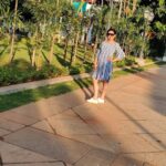 Amulya Instagram - Live in the sunshine 🌞 , Swim the sea 🏊 , Drink the wild air 🌄... #pondicherrydiaries🌴