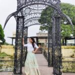 Amulya Instagram - I love the feeling of fresh air on my face & wind blowing through my hair ♥️ Designer- @shruthi2385