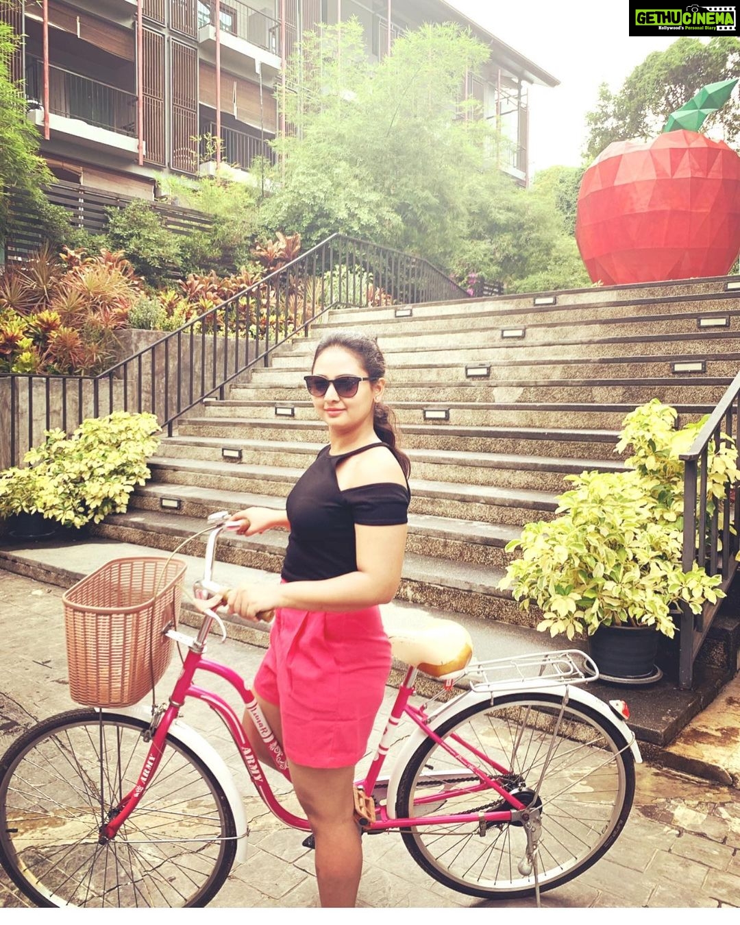Amulya Instagram - Life is like a ride ... but it depends on us whether we make it roller coaster ride or a peaceful ride ... ✌️