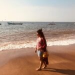 Amulya Instagram – #Beach #lovemyself #wavessound #positivity ❤️