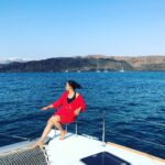 Amulya Instagram - #lastmoments #greece #traveldaires2018 #yatch #sunset ❤️