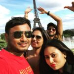 Amulya Instagram - #Paris #FerrariRide #friends #love #traveldaires2018 ❤️ Pic courtesy - @jagdish_rc