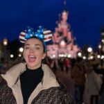 Amy Jackson Instagram - My karma for having the audacity to go to Disneyland without my toddler… slide right 🙃 #DisneyinaDuvetDay { Genuinely thought you were just being extra fashun this time @kstewartstylist } Disneyland Paris