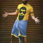 Amzath Khan Instagram - " STAY FASHIONABLE IN YOUR OWN WAY " Yenna Msg ok le 🤪 Tats been my quarantine outfit forever;) Yenna oru kaathottam 😁 #fashionable #beyourself #qurantine #outfits #lungi #veshti #men