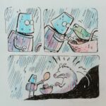 Anand Babu Instagram - Tinman: Chapter 14! #tinman #tinsoldier #winduprobot #windupsoldier #instacomic #instadoodle #feedmedog #mountainrain