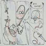 Anand Babu Instagram – INKTOBER DAY 7!
8U mustt..catchup

#inktobercomic #inktober2017 #medievalrobot #winduprobot #windupsoldier #doodle #comicstrip #swordfight #lilleh #tinman