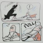 Anand Babu Instagram - INKTOBER DAY 7! 8U mustt..catchup #inktobercomic #inktober2017 #medievalrobot #winduprobot #windupsoldier #doodle #comicstrip #swordfight #lilleh #tinman