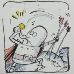Anand Babu Instagram – INKTOBER DAY 2!
 8D MUHAHA HOPE THIS WORKS OUT!

#inktober2017 #doodle #medievalrobot #inktobercomic #arrowhead #adventure #comics