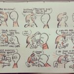 Anand Babu Instagram - The smooch emulator #smooch #kiss #fistkissing #comicstrip #firstkiss