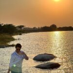 Anasuya Bharadwaj Instagram – Of Sunsets, River, Solitude and Solace.. 

#WeekendTreasures 🔆🏞