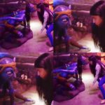 Anaswara Kumar Instagram - Intense eye battle with Neytiri 😂😂😜