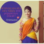 Anaswara Kumar Instagram - Happy Diwali !!😊🎇🎆