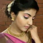 Anaswara Kumar Instagram - #maayilanjiyesong #tamilreels #tamilsongs #tamilactress #reelkarofeelkaro #gvprakash #explorepage #sareelove #kanchipuramsaree #pink #pinkmakeup #southindianfashion #southlook #southindianweddings