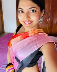 Anaswara Kumar Instagram - #nofilter #sareenotsorry