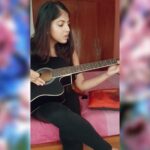 Anaswara Kumar Instagram – #quarantinenchill #guitar #beginner