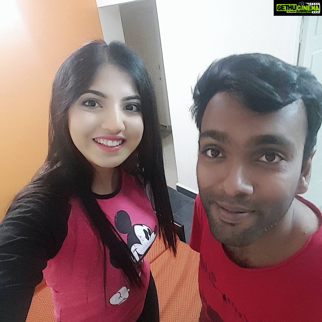 Anaswara Kumar Instagram - Wrapped up a fun photoshoot with @iamsadhi ..pics out soon 😊