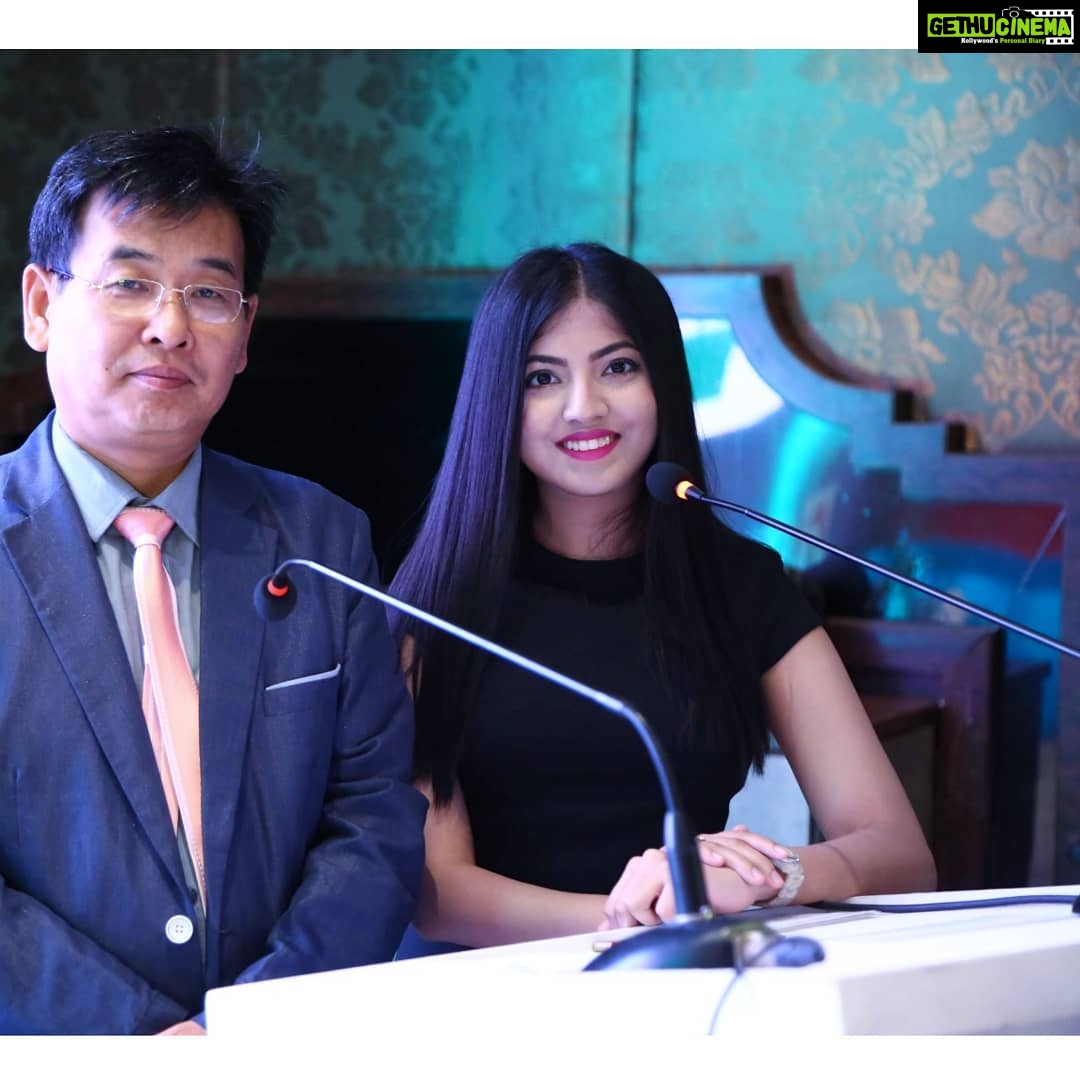 Anaswara Kumar Instagram - At the Inauguration Of the Korean Chamber of Commerce and Industry in South India.Wishing them all success ππ πΈ1- With the Mr.Kwak Jae Moon, Chief Secretary Of Korean Chamber of Commerce and Industry in South India. πΈ2- Group picture