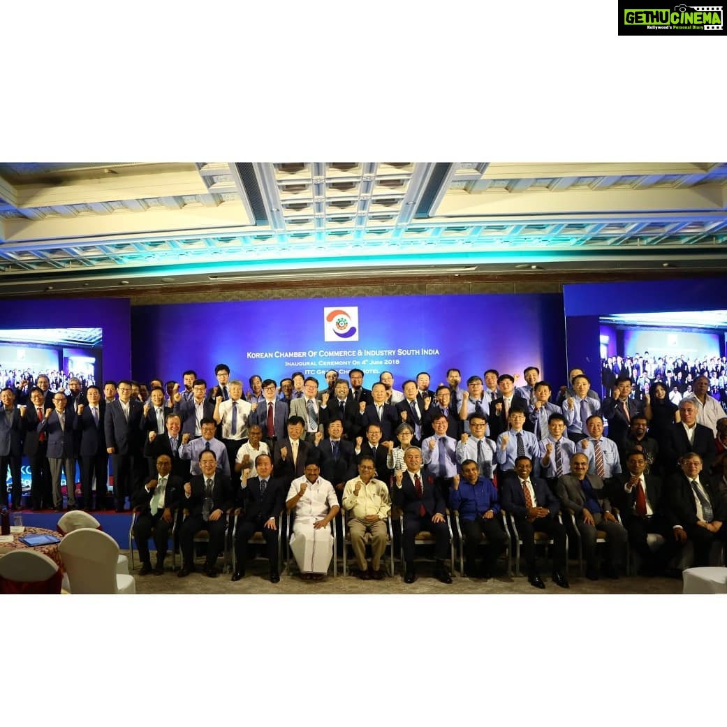 Anaswara Kumar Instagram - At the Inauguration Of the Korean Chamber of Commerce and Industry in South India.Wishing them all success ππ πΈ1- With the Mr.Kwak Jae Moon, Chief Secretary Of Korean Chamber of Commerce and Industry in South India. πΈ2- Group picture