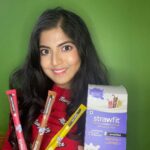 Anaswara Kumar Instagram – Be it a party🥳 , a casual day out 🚶‍♀️or a sleepover😴👸, there is nothing I enjoy more than having my glass of milk with the yummy strawberry bliss🍓 , bon vanilla 🍦and cheerful chocolate 🍫 flavoured straws from @straw_fit .
It is a great immunity booster enriched with vitamins, minerals , colostrum and what’s more, it has no artificial flavours or colours!!! Grab yours now!!💃🥳🦄