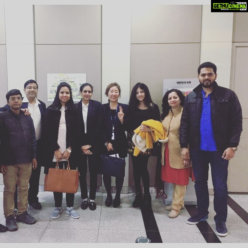 Anaswara Kumar Instagram - #grouppic after visiting The National Assembly of ROK National Assembly (South Korea)