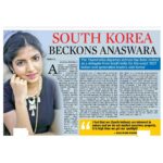Anaswara Kumar Instagram - Thank you Janani K @deccanchronicle_official for the article! 😊👍 I feel honoured to be invited by Korea Foundation to represent South India. #southkorea #첸나이 #인도 #biff #한국