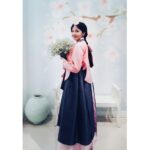 Anaswara Kumar Instagram – Wearing Hanbok #한복 – traditional Korean attire. 한복단 hanbokdan