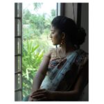 Anaswara Kumar Instagram - #sideprofile #sareelove #nolighting #인도 #인도사리