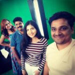 Anaswara Kumar Instagram – Wrapped up a fun chat session with Vaishali for #tvihd – North America’s first tamil hd channel. Thank you @itsme_balaji and #manojkrishna for inviting me😊🎉