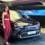 Andrea Jeremiah Instagram - My song is about to be released, and so is the launch of the all-new Kia Carens ! I have to say, for a family car, the futuristic design and safety features make it completely out of this world !! Tune in tomorrow to see my collaboration with @KiaInd and the launch of the Kia Carens ! #Kia #KiaCarens #FromADifferentWorld #Car #Automotive #Auto #TheNextFromKia #MovementThatInspires #KiaLife