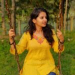 Angana Roy Instagram - For what it's Earth... But honestly, I love swings and it's already been a year to be able to get on one without a mask, carefree. #worldearthday #earthday2021 #earthweek #earthmonth #greenery #swing #beresponsible #pun #thursdaythoughts #park #gogreen