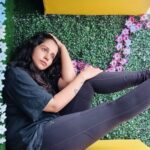 Angana Roy Instagram - Yep, that's "me casually flexing in the balcony" series. #blackismycolor #isolationlife #isolationinspiration #metime #balconydecor #isolationphotography #fridaymood #selflove #stayathomelife #selfpotrait