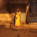 Angana Roy Instagram - The Pump House. . . . . . #endjan #saree #sareedraping #sareesofinstagram #midnightcity #midnightmemories #middleofthestreet #walkingthroughstreets #yellow #artistoninstagram #streetphotography #streetphotos #vscogirl #randompictures #funnight #saraswatipuja #kolkata_lanes #igdaily #ig_calcutta @thekolkatabuzz @photocinematica @calcutta.ports