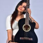Angana Roy Instagram - 🎵I look at you all, see the love there that's sleeping, while my guitar gently weeps🎵 #photoshoot #guitar #whilemyguitargentlyweeps #dhaniharrison #stevewinwood #tompetty #webseries #emo #whitetop #music #believe #tattoo #pot #picoftheday #actorslife #makeuponfleek #web #series #loveyourself #igpodium_portraits #photographersofinstagram #instapic #kolkatagram #photobook #chupkotha2 #differentlook #straighthair #rocknroll #genre #rock Kolkata