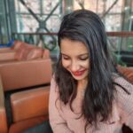 Angana Roy Instagram - The sky was a hazy shade of winter. 📸 @ayan.bhattacharjee_ #winterdiaries #shadesofwinter #skyispink #pinkhue #redlips #lipsticklover #igdaily #decemberglambag #decemberafternoon #anganaroy #loveandhugs #lookbook #wednesdaymood #chilis