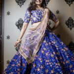 Anjena Kirti Instagram - Diwaliiiii❤ 📷: @kiransaphotography Styled By: @thoorigaikabilan MUA: @najilasyed_mua Lehenga : @diadembridal Jewellery : @fineshinejewels #TheTwirlExpert